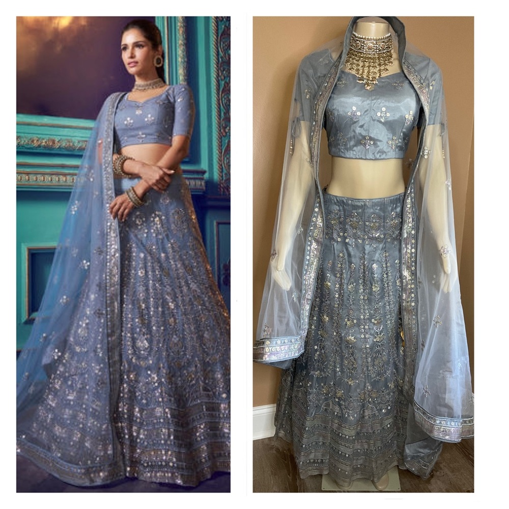 🐘 Blue Lehenga Choli with Dupatta